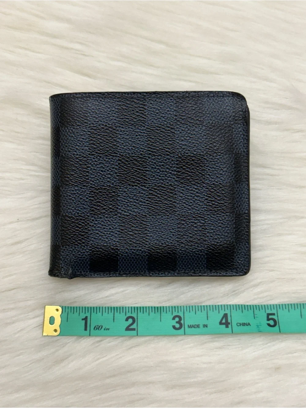 LOUIS VUITTON - COBALT BLUE BLACK DAMIER GRAPHITE BIFOLD WALLET